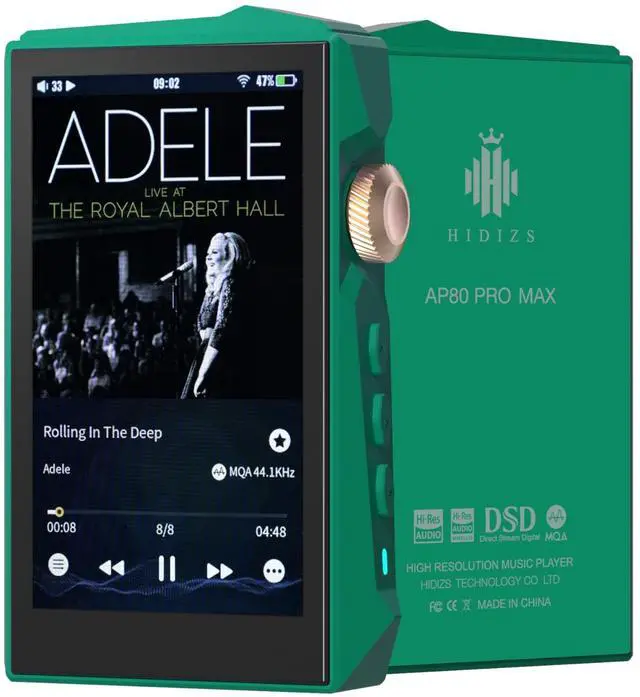 Main image of AP80 Pro MAX DAP MP3 Player with Bluetooth 5.1, 2.4G WiFi Hi-Res Streaming Playback, DLNA & AirPlay Wireless, Dual ES9219C DAC Chips Hi-res Audio Player, 2TB SD Card Exention, Green