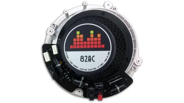 Alt view image 4 of 4 - 82AC Silver Ticket In-Ceiling Speaker with Pivoting Tweeter & Angled Woofer (8 Inch Angled in-ceiling) 11.3 inch overall size