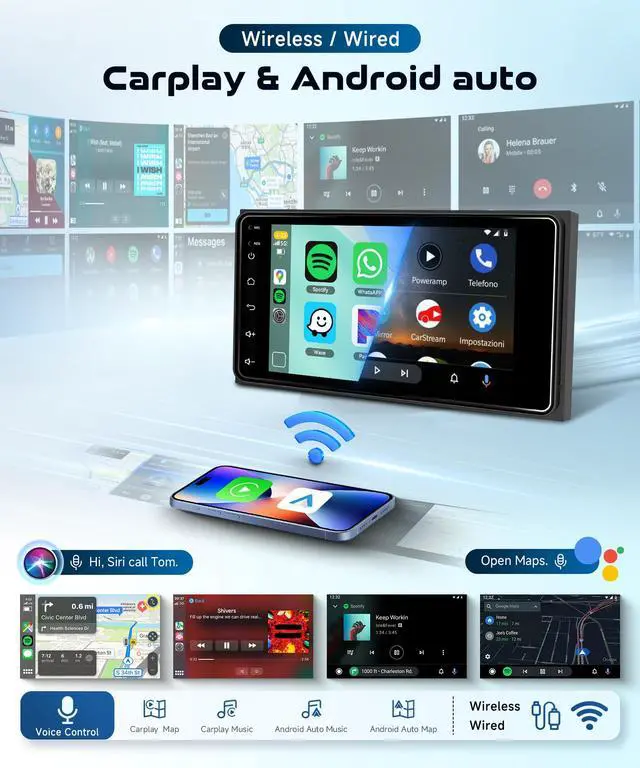 Alt view image 3 of 4 - 8Core 6G+128G Radio for Toyota 4Runner 2003-2009,for Tundra 2003-2006,for Sequoia 2003-2007 Car Stereo,Wireless CarPlay Android Auto,DSP,7 HD IPS Touchscreen,GPS WiFi,Bakcup Camera