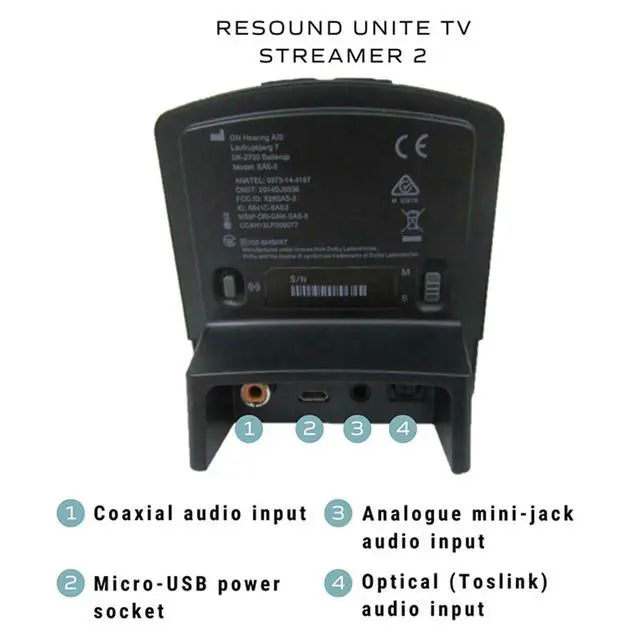 Alt view image 2 of 4 - Resound Unite TV Streamer 2- Hearing aid Accessories-Streamed Sounds were Crystal Clear
