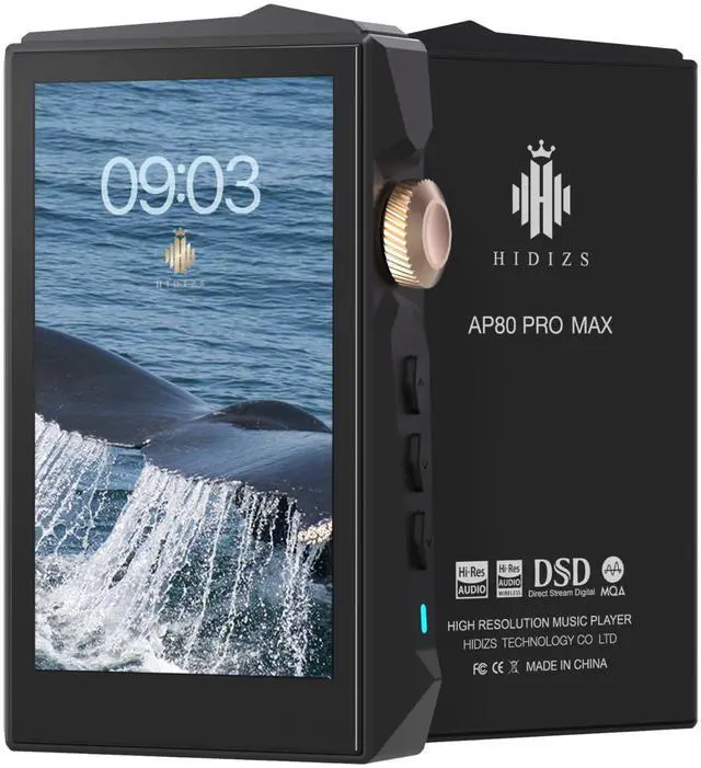 Main image of AP80 Pro MAX DAP MP3 Player with Bluetooth 5.1, 2.4G WiFi Hi-Res Streaming Playback, DLNA & AirPlay Wireless, Dual ES9219C DAC Chips Hi-res Audio Player, 2TB SD Card Exention, Black