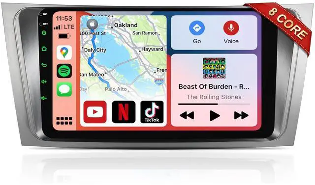 Main image of Car Radio for Toyota Camry 2006 2007 2008 2009 2010 2011 (fit JBL or no JBL, 9 Inch Camry Car Stereo with Wireless CarPlay/Android Auto, GPS Navigation 5G WiFi AM FM Radio