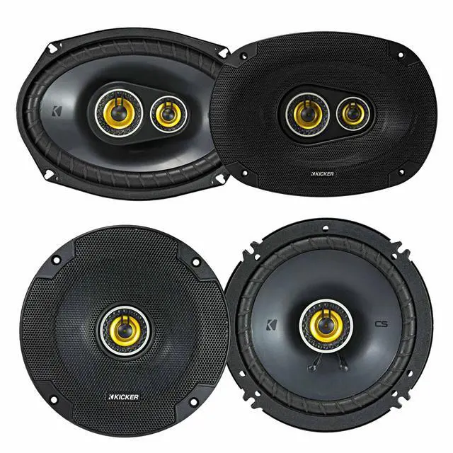 Main image of 46CSC654 & 46CSC6934 CS Series Car Speaker Bundle 6.5 2-Way & 6x9 3-Way Speakers (4 Total), 450W Peak, EVC Tech, Polypropylene Cones, Zero-Protrusion Tweeters