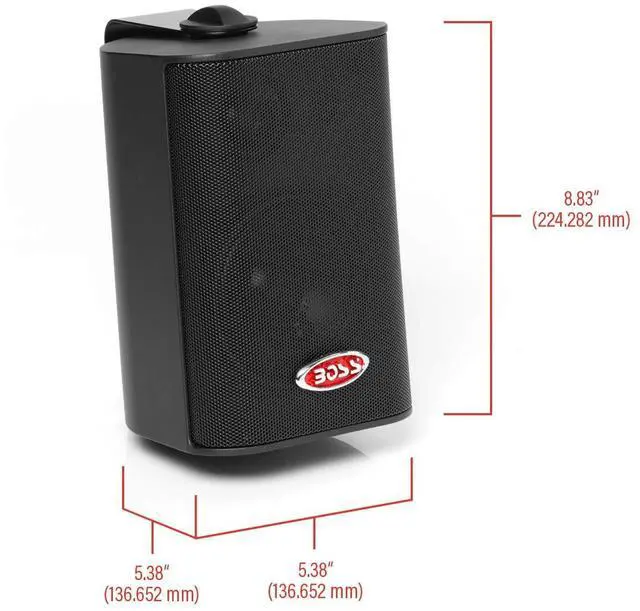 Alt view image 6 of 6 - MR4.3B 200 Watt Per Pair, 4 Inch, Full Range, 3 Way Weatherproof Marine Speakers Sold in Pairs