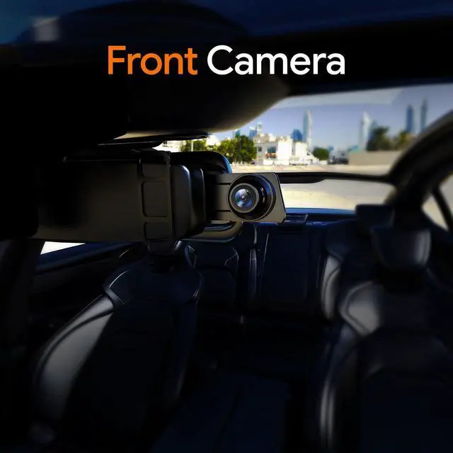 Alt view image 4 of 4 - 3 Channel Mirror Dash Camera for Cars,9.66" Triple Rear View Mirror with Front 4K/3K, Inside and Rear 1080P with WiFi, G-Sensor, Night Vision, Reverse Assist, Parking Monitoring (Include 64GB Card)