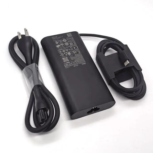 Alt view image 3 of 4 - Laptop Charger GAN 165W Watt USB Type C AC Power Adapter, Precision 5680 5690 AC Charger, XPS 17 9720 9730 AC Adapter, Balck, DA165PM210