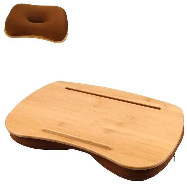 Main image of Lap Desk-Portable Laptop Table with Bamboo Platform Phone Holder (M(18.5"x11.8"))