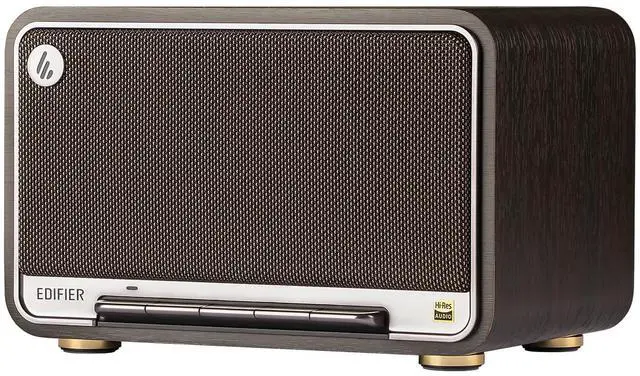 Main image of D32 Tabletop Wireless Speaker, Hi-Res Audio, LDAC, ALAC, 60W (RMS), 2.1 Acoustic Architecture, 11h Playtime, APP Control, Bluetooth 5.3, AirPlay2, USB-C and AUX Inputs, Black Walnut