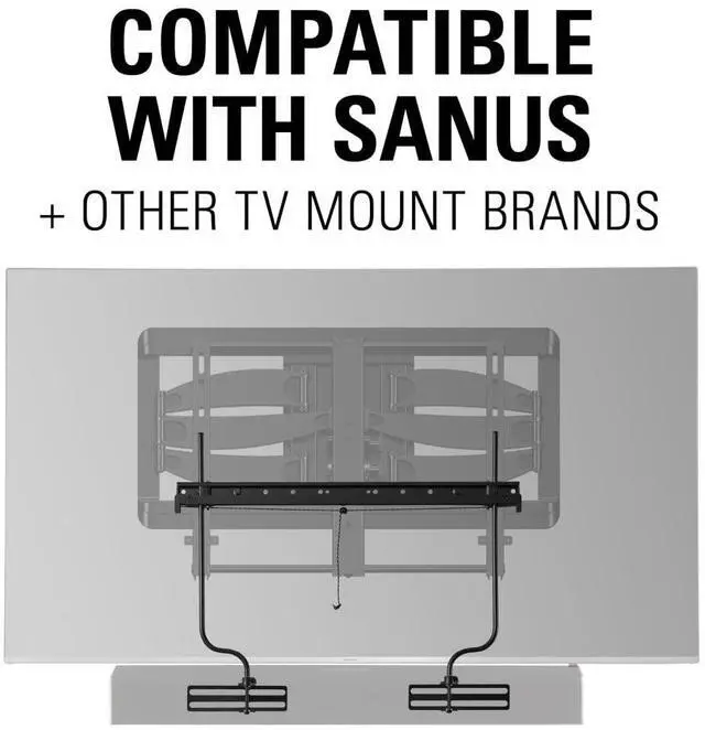 Alt view image 4 of 4 - Soundbar Mount For TV Mount Bracket - Height & Depth Adjust, Moves In-Sync With TV, Supports Sound Bars Up To 20 lbs - SASB1-B1