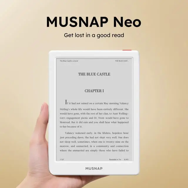 Alt view image 2 of 4 - Neo 64GB+2GB eBook Reader Supports 3rd-Party apps, 6E Ink ePaper eReader B/W Digital Paper, Long Battery Life for Reading