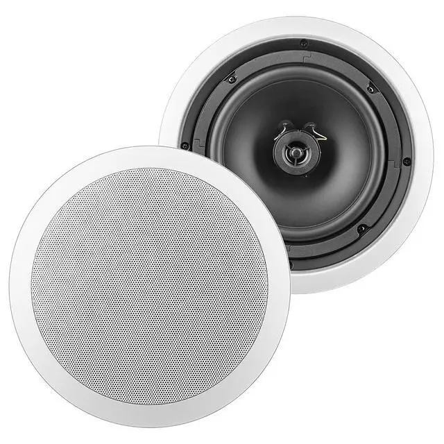Alt view image 3 of 4 - 8" Ceiling Speaker w/Backcan 60W / Commercial 70V Tap, Single, ICE830ST