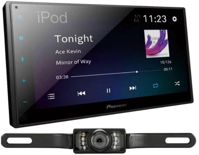 Main image of Pioneer DMH-1800NEX 6.8" Double-DIN Digital Multimedia Receiver with License Plate Style Backup Camera