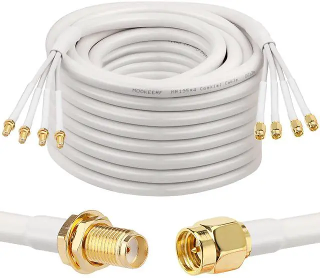Main image of 50FT SMA Extension Cable - SMA Male to SMA Female Coax Cable for 5G Cellular Routers