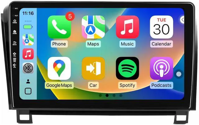Main image of Car Radio Stereo for Toyota Tundra 07-13 Sequoia 08-18, Android 13 upgrade/10inch QLED IPS Touch Screen/Wireless Carplay/Android Auto/Bluetooth/GPS Navigation/WiFi/5G/HD Rearview Camera/SWC/FM (2+64)