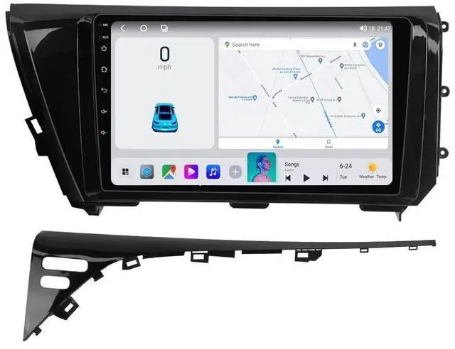 Main image of Stereo Radio for Toyota Camry 2018 2019 2020 - Wireless Car-Play Android Auto GPS Navigation - (4GB+64GB) Head Unit 10.1 Inch Blue-Tooth 5GWiFi Update Kit RDS FM DSP Camera