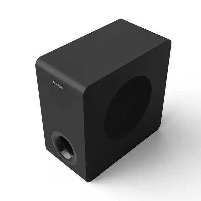 Alt view image 4 of 4 - Powered Subwoofer, 6.5" Active Home Audio Subwoofer in Compact Design for Receiver,Deep Bass in Black