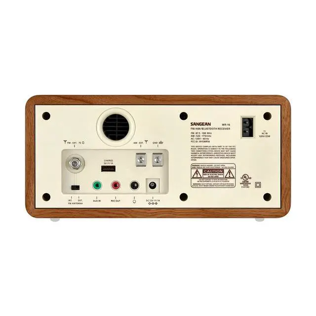 Alt view image 3 of 5 - WR-16 AM/FM Bluetooth Wooden Cabinet Radio