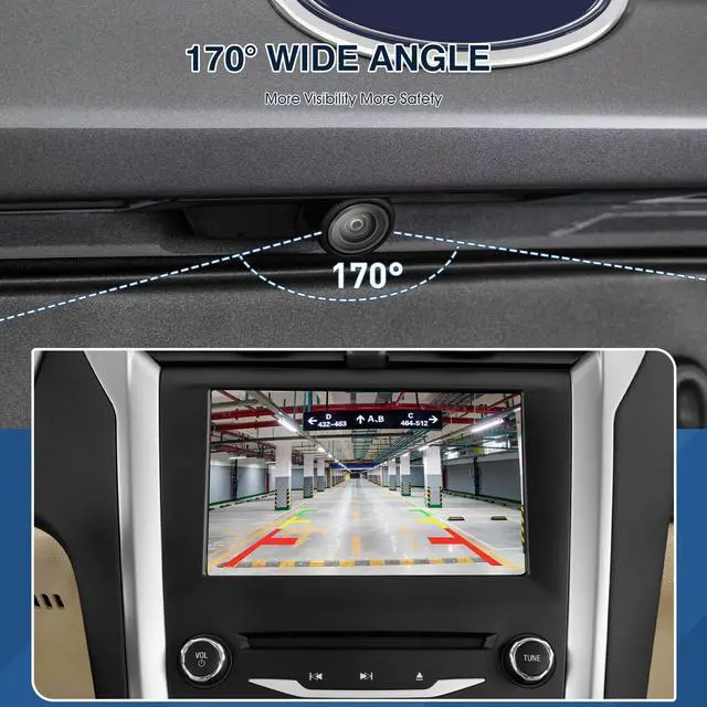 Alt view image 4 of 4 - Rear View Backup Camera Fit for Ford Explorer 2016-2018, Reversing Parking Assist Camera OE Replacement GB5Z-19G490-C, GB5Z-19G490-A