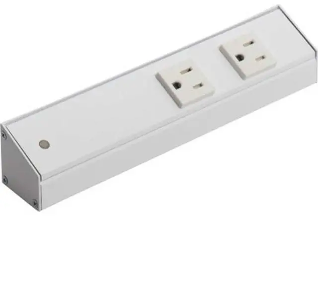 Alt view image 3 of 4 - Task Lighting APT Angled Power Strip 36 inch, 4 Receptacles, White