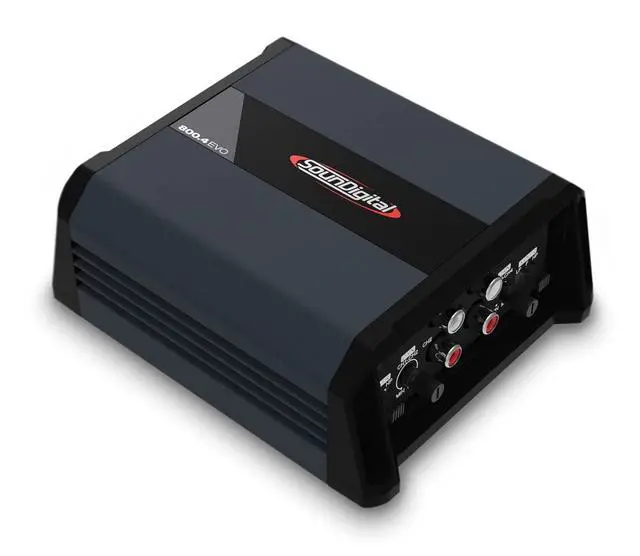 Alt view image 3 of 4 - Car Full Range Amplifier 800 - 4 Channels 800 Watts RMS 4 Ohm - Compact Size - Professional Quality - 2025 Best Performance Award