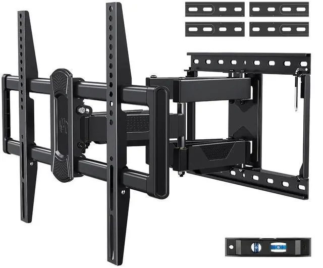 Main image of UL Listed Full Motion TV Mount for Most 42-84 Inch TVs, Adjustable TV Wall Mount Swivel and Tilt, Loading 100 LBS, Max VESA 600x400mm, Fits 16", 18", 24" Studs MD2617-24K