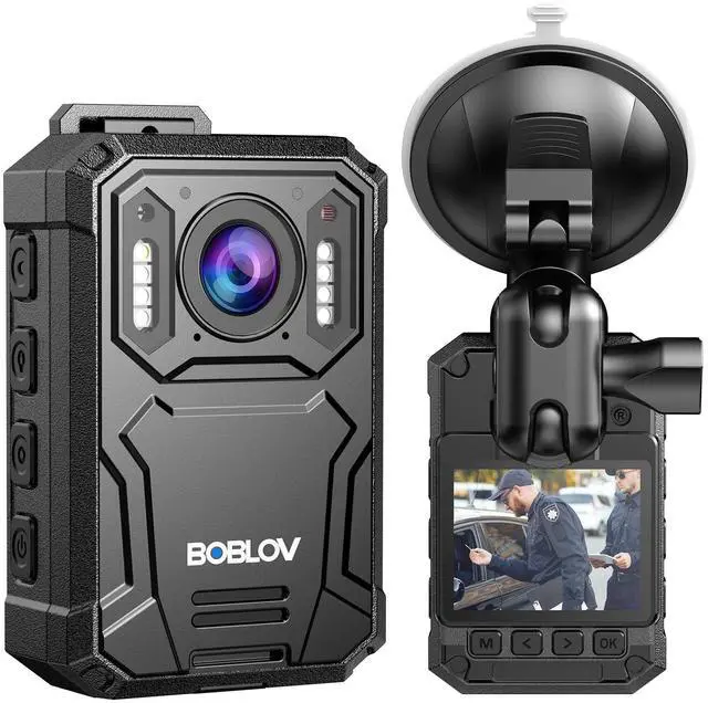 Main image of KJ23Pro 2K Body Camera, 64GB Body Camera with Night Vision, 4000mAh Battery for 15 Hours Continuous Recording, IP66 Waterproof Design for Law Enforcement, Security, and Outdoor Work(64GB)