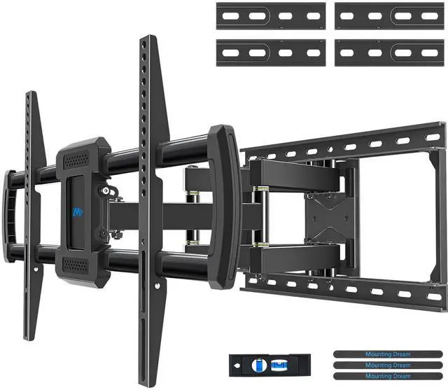 Main image of UL Listed Full Motion TV Wall Mount for Most 42-84'' TVs, TV Mount with Premium Ball Bearing Design for Smooth Extension and Swivel, Max VESA 600x400mm, 100LBS, Up to 24'' Wood Stud