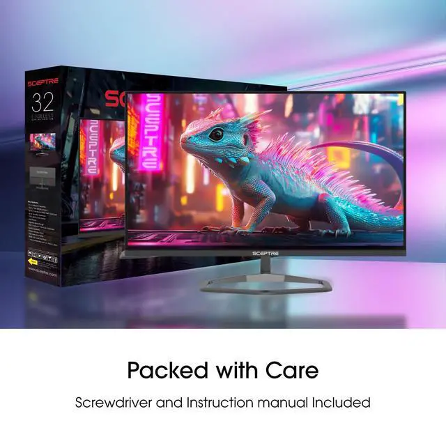Alt view image 4 of 4 - New 32-inch 2K QHD 2560 x 1440 Prime Gaming Monitor up to 210Hz USB Type-C DisplayPort HDMI sRGB 115% 1ms Build-in Speakers, Machine Black 2026 ((E325B-QW200D Series)