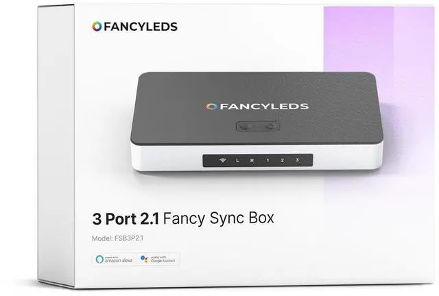 Main image of New RGBW 3 HDMI 2.1 Fancy Sync Box with 3 HDMI Ports, 4K 120Hz, HDR (for 56" to 65" TVs)