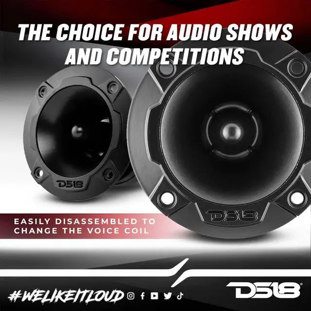 Alt view image 4 of 4 - PRO-TWX2 3.78" Super Bullet Tweeter with 1" Aluminum Voice Coil 240 Watts 4 Ohms (2 Speakers Included)