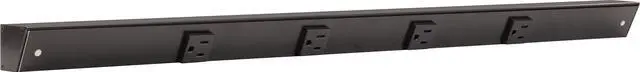 Main image of Task Lighting APT Angled Power Strip 30 inch, 4 Receptacles, Black