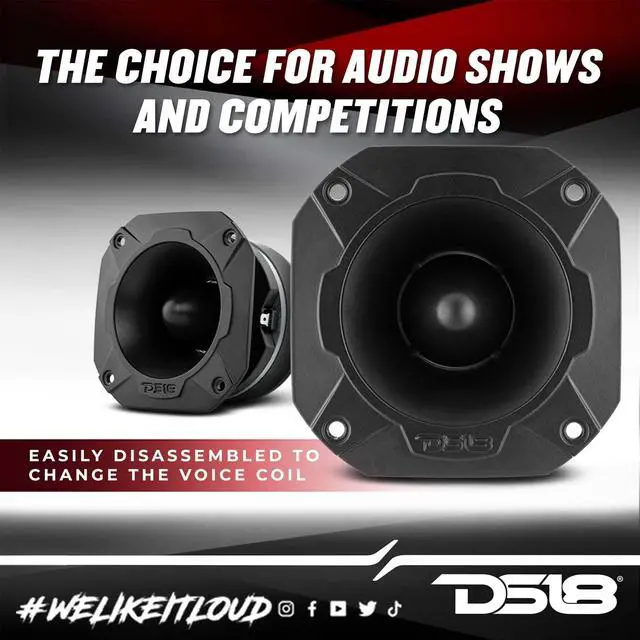 Alt view image 4 of 4 - PRO-TWX3 4" Super Bullet Tweeter 480 Watts 1.5" Aluminum 4-Ohm Vc - PRO Tweeters are The Best in The Car Audio Pro Audio and Voceteo Market (1 Speaker)