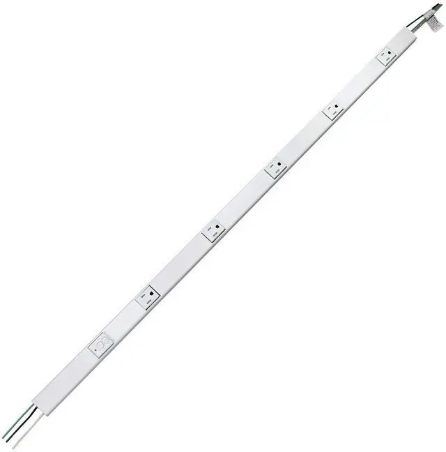 Main image of Legrand WH20GB306TRGFI6 Plugmold 2000 Series 3 Foot Hardwired Power Strip with 5 Tamper Resistant Outlets and GFCI Protection, White
