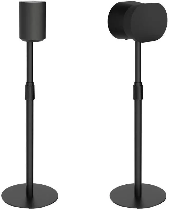 Main image of 26.9"-42.6" Height Adjustable Speaker Stands Compatible with SONOS Era 300 and Era 100, Floor Stands with Cable Management, Speaker Mount, Black, 2 Pack (Pair)