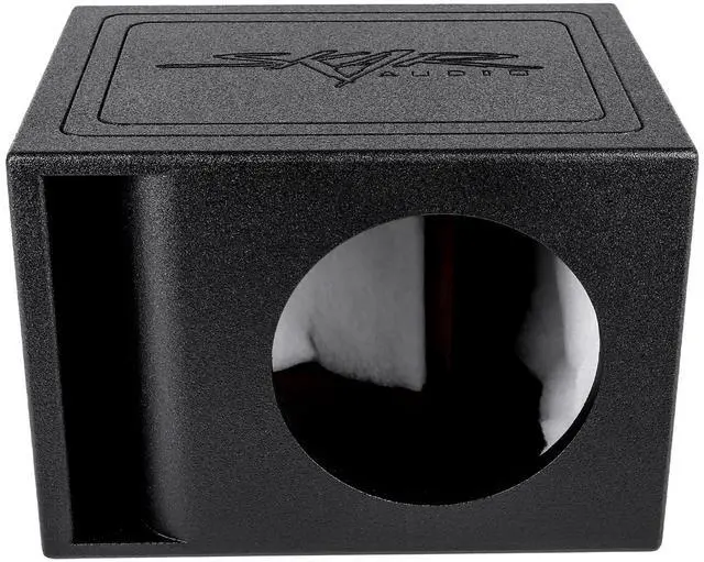 Alt view image 2 of 4 - AR1X10V Single 10" Universal Fit Armor Coated Ported Subwoofer Box with Kerf Port