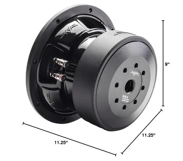 Alt view image 6 of 6 - SVR-8 D2 8" 800 Watt Max Power Dual 2 Ohm Car Subwoofer