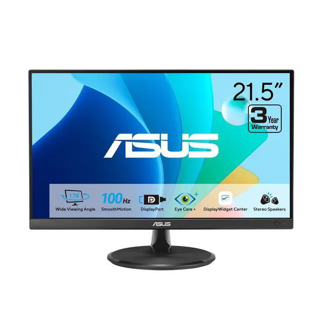 Alt view image 3 of 6 - 22 Eye Care Monitor (VP229QF) 100Hz, IPS, Full HD, 99% sRGB, Frameless, Adaptive-Sync, DisplayPort, HDMI, Low Blue Light, Flicker Free, Wall Mountable