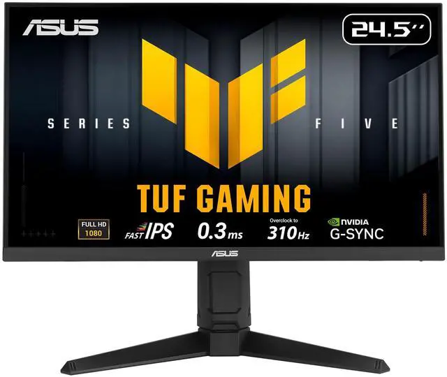 Main image of TUF Gaming Series 5 24.5 1080P Gaming Monitor (VG259QMRL5A) - Full HD, Fast-IPS Panel, 310Hz, 0.3ms, DisplayHDR400, 99% sRGB, Height Adjustable, DisplayWidget, Gaming AI