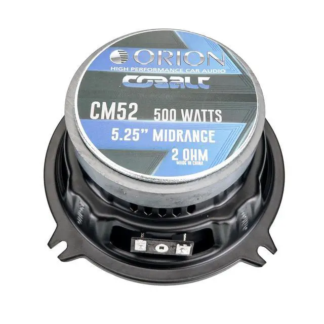 Alt view image 5 of 5 - Cobalt CM52 High Efficiency 5.25" Mid-Range Bullet Loudspeakers, 500W Max Power, 125W RMS, 2 Ohm, 1.2" Voice Coil - Pro Car Audio Stereo, Midrange Speakers (Pair)