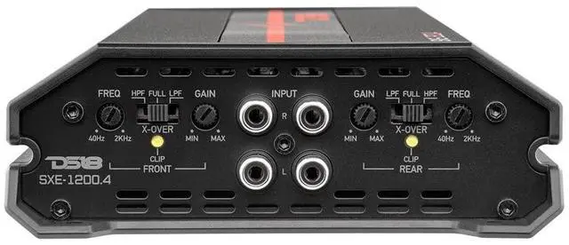 Alt view image 6 of 6 - SXE-1200.4/BK Car Amplifier Stereo Full-Range Class A/B 4-Channel 60x4 RMS @4 OHM 1200 Watts - Powerful and Compact Amp for Speakers in Car Audio System