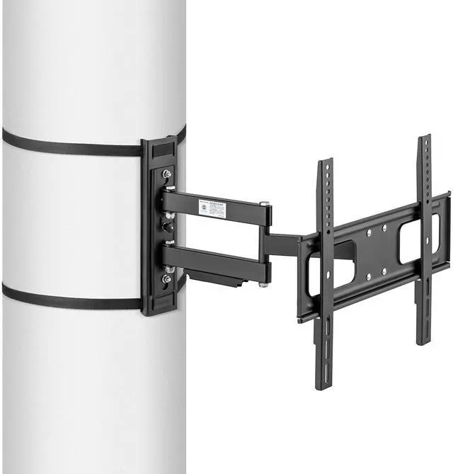 Alt view image 2 of 6 - ZeboZap 32"70" TVs | Outdoor Full Motion TV Mount Fits Pillars & Poles, No Drill Gazebo & Pergola TV Mount, VESA 400x400, Holds 80 lbs
