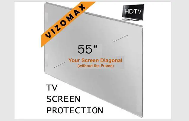 Alt view image 2 of 6 - 55 inch TV Screen Protector for LCD, LED, OLED & QLED 4K HDTV