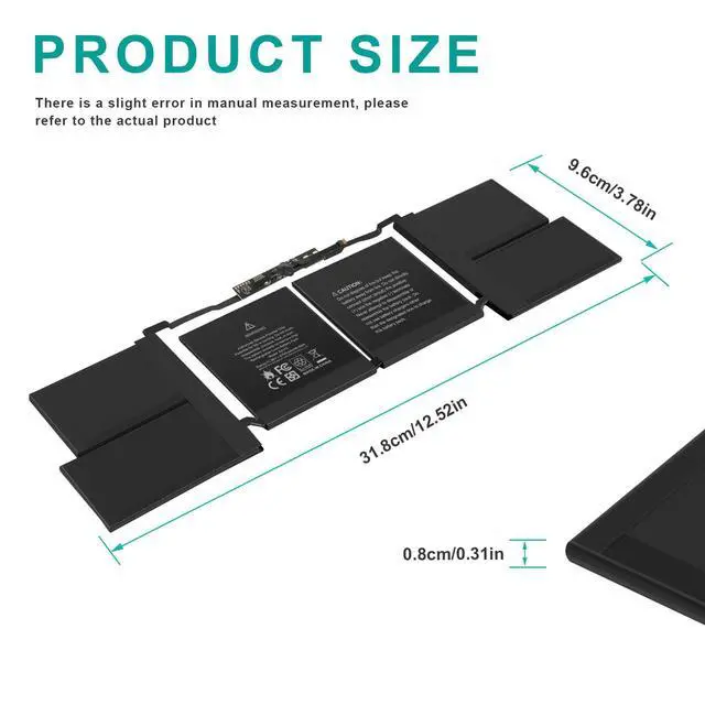 Alt view image 3 of 6 - A2113 A2141 Laptop Battery Compatible with MacBook Pro 16-inch A2141(2019 Version) EMC 3347,fits MVVJ2xx/A MVVK2xx/A MVVL2xx/A MVVM2xx/A