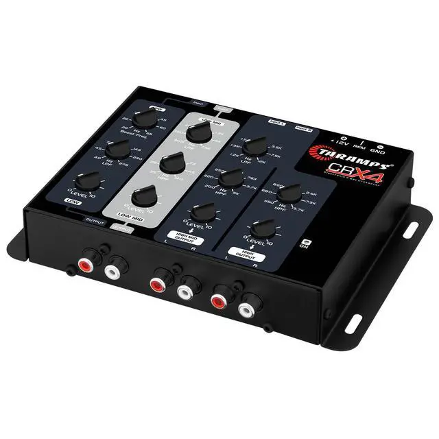 Alt view image 3 of 6 - Taramps Crx4 Electronic 4 Way Crossover Rca Channels 8 Volts Rms Car Audio Processor Stereo Equalizer Great for Low/High with Bass Boost, Compact Size