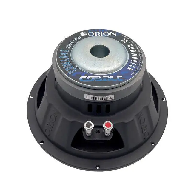 Alt view image 5 of 5 - CBW104S Cobalt Series 10 Car Subwoofer, 1200W Max, 300W RMS, Single 4 Ohm, 2 OFC Voice Coil, UV-Coated Cone, Foam Surround Reliable Subwoofer for Car Audio Systems & Sub Boxes