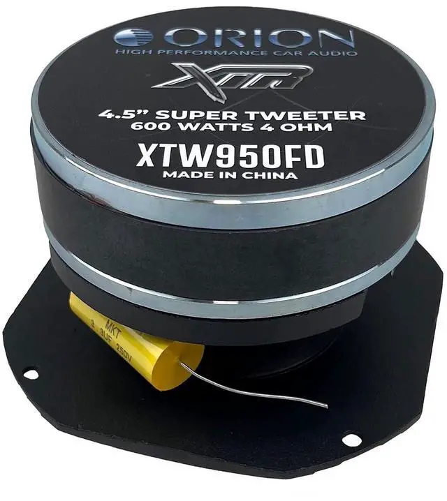 Alt view image 5 of 5 - XTR Series XTW950FD 4.5 Super Bullet Tweeter | Aluminum Diaphragm, 1.5 Voice Coil, 150W RMS, 600W Max, Built-in Crossover - Pro Car Audio Tweeter (Single)