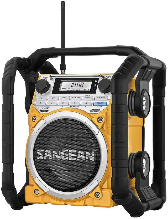 Main image of U4 Weather Alert Radio with Bluetooth, AM/FM, Aux-in Ultra Rugged Rechargeable Digital Tuning Radio, Yellow