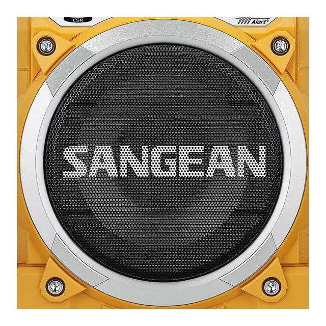 Alt view image 4 of 6 - U4 Weather Alert Radio with Bluetooth, AM/FM, Aux-in Ultra Rugged Rechargeable Digital Tuning Radio, Yellow