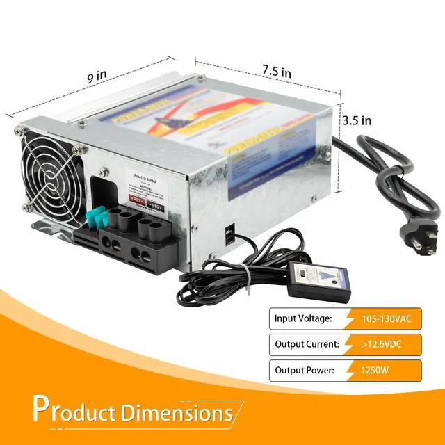 Alt view image 2 of 6 - PD9260 RV Power Converter, 60Amp 120V to 12V RV Converter Charger 9200 Series Converter/Charger for RV Camper Caravans Trailer