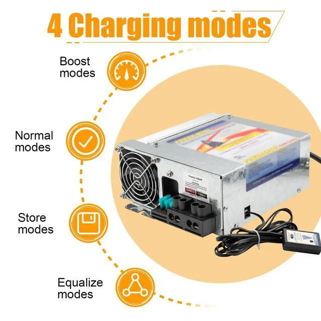 Alt view image 5 of 6 - PD9260 RV Power Converter, 60Amp 120V to 12V RV Converter Charger 9200 Series Converter/Charger for RV Camper Caravans Trailer